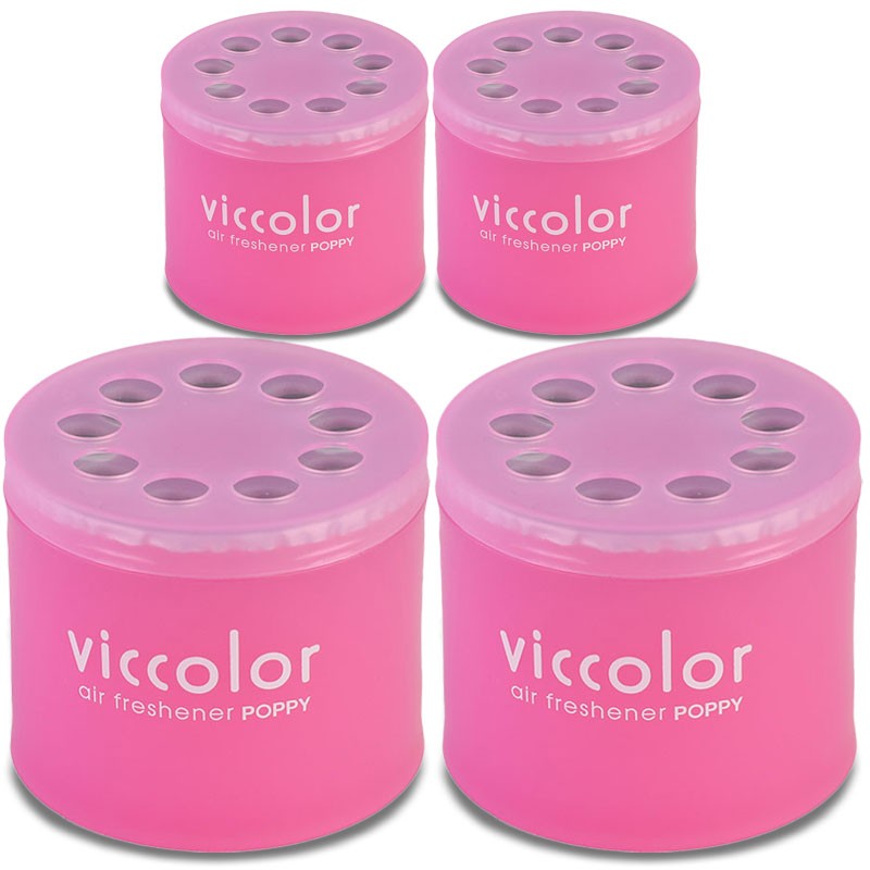 4x Viccolor Gel Based Can/White Musk Scent Air Freshener Deodorize Bathroom-Miscellaneous-BuildFastCar