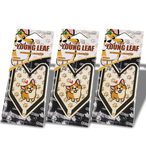 3x Tree Frog Young Leaf Paper Corgi/Bubble Gum Scent Air Freshener Home/Office-Miscellaneous-BuildFastCar