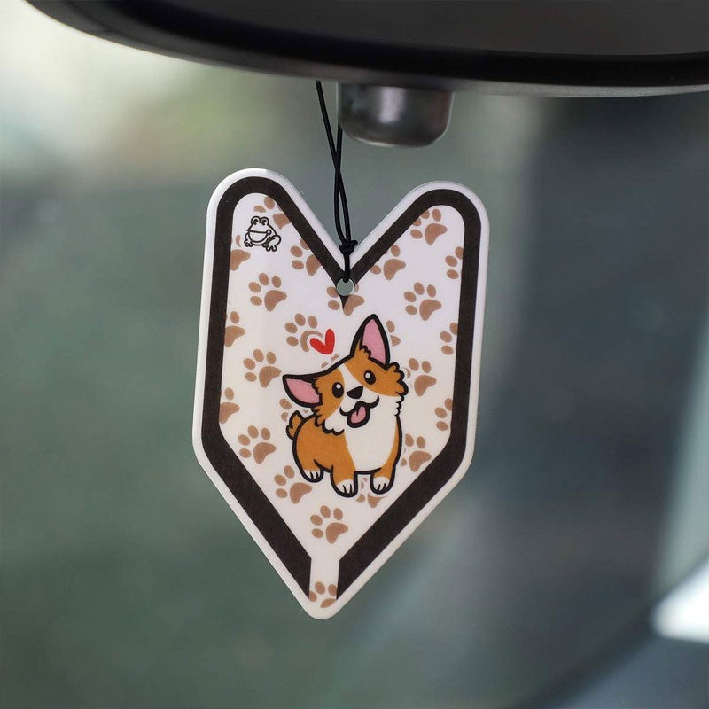 1x Tree Frog Young Leaf Paper Corgi/Bubble Gum Scent Air Freshener Interior Car-Miscellaneous-BuildFastCar