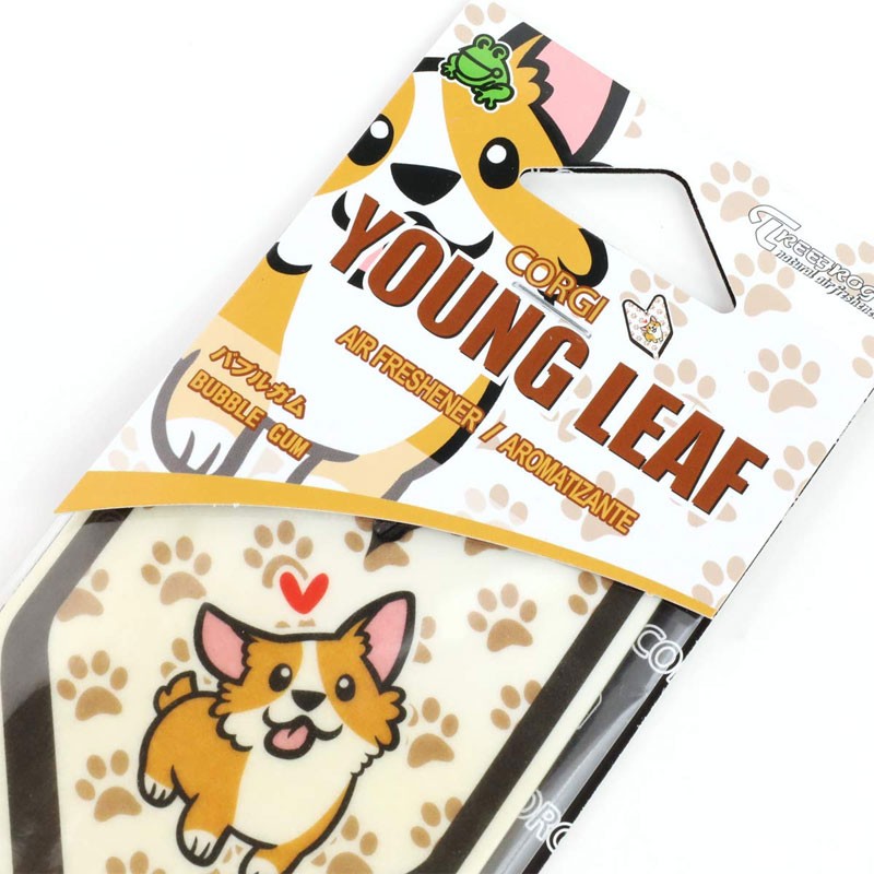 3x Tree Frog Young Leaf Paper Corgi/Bubble Gum Scent Air Freshener Home/Office-Miscellaneous-BuildFastCar
