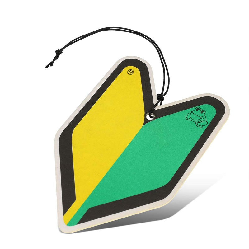 6x Tree Frog Young Leaf Paper JDM New Driver/Black Squash Scent Air Freshener-Miscellaneous-BuildFastCar