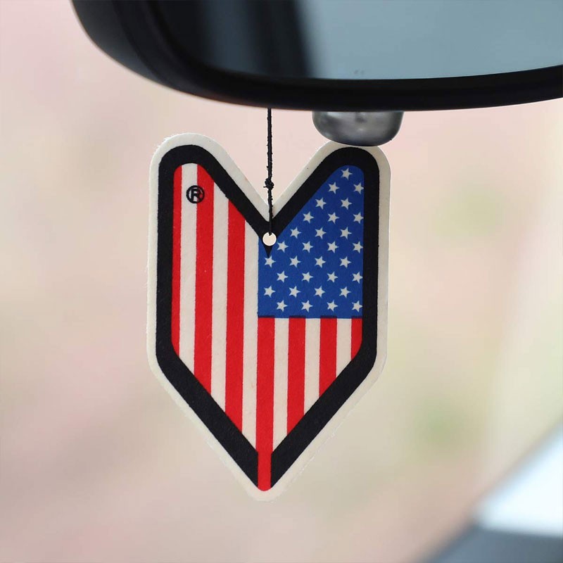 1x Tree Frog Young Leaf Paper USA Flag/Clean Squash Scent Air Freshener Restroom-Miscellaneous-BuildFastCar
