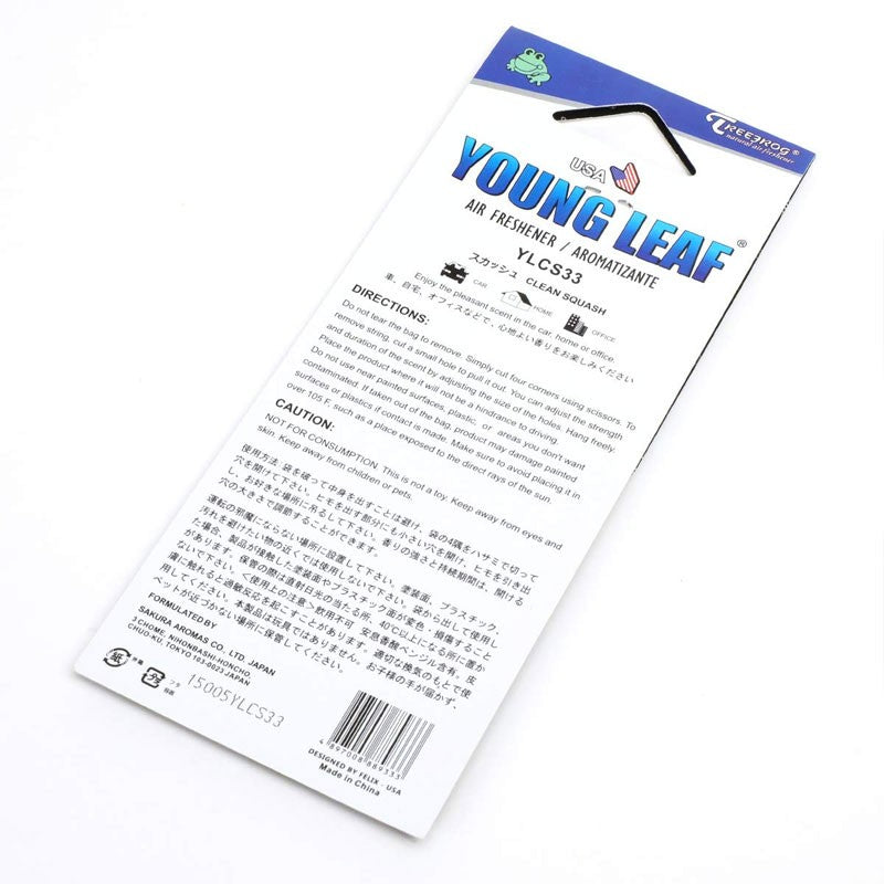 6x Tree Frog Young Leaf Paper USA Flag/Clean Squash Scent Air Freshener Car VAN-Miscellaneous-BuildFastCar