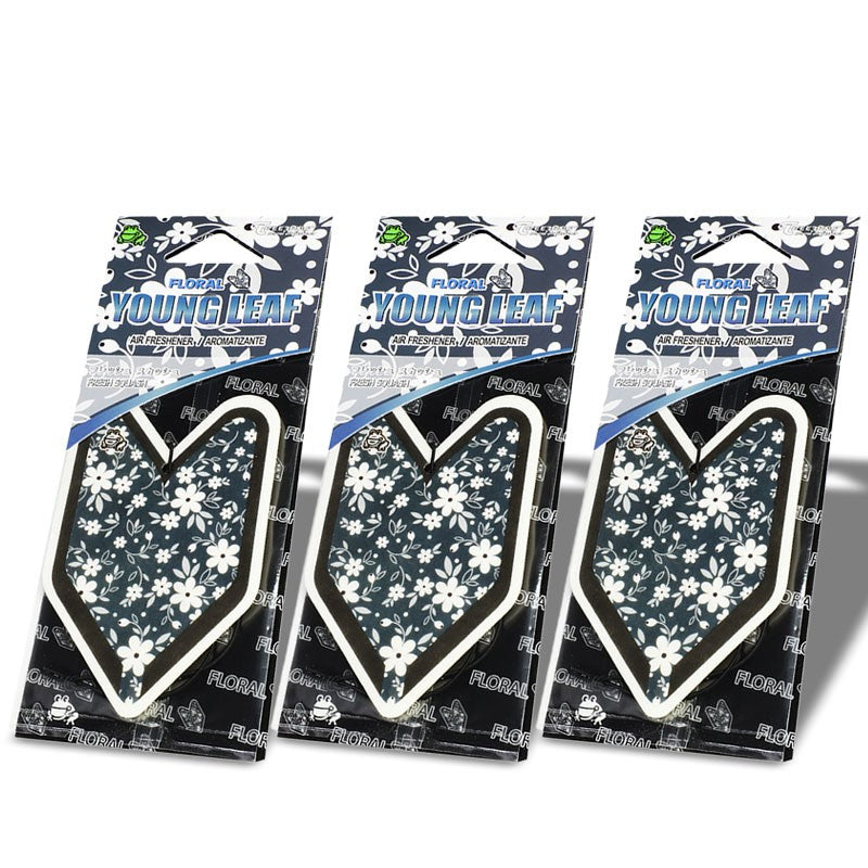 3x Tree Frog Young Leaf Paper Floral/Fresh Squash Scent Air Freshener RV SUV Car-Miscellaneous-BuildFastCar