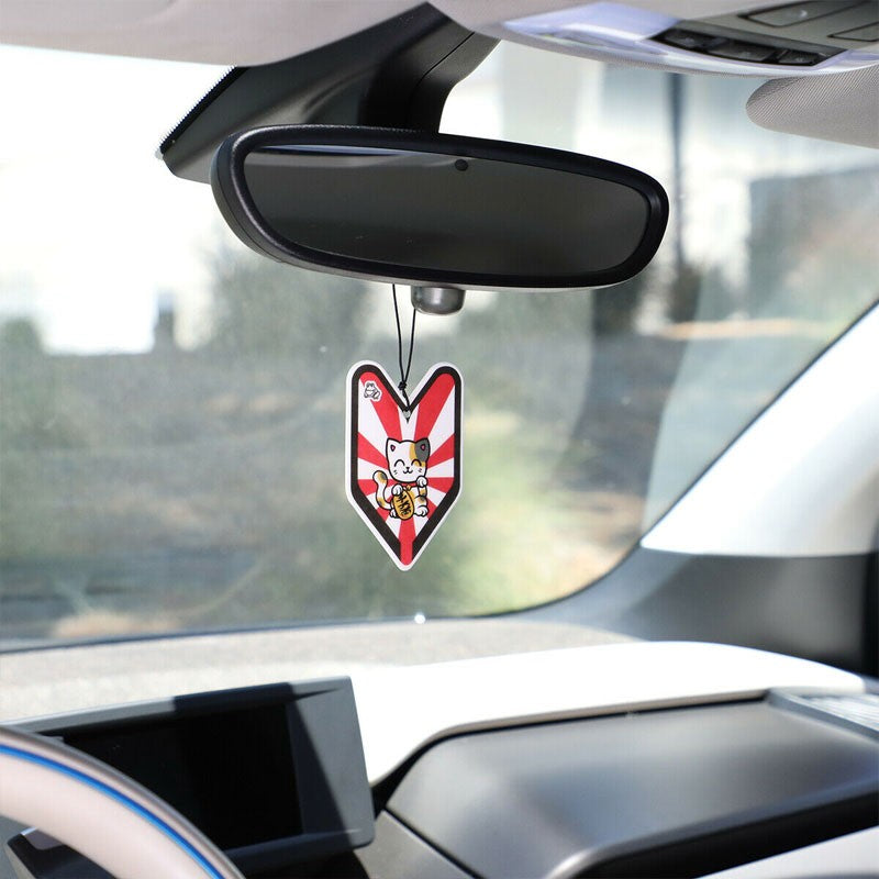 1x Tree Frog Young Leaf Paper Lucky Cat (Neko)/Ice Squash Scent Air Freshener-Miscellaneous-BuildFastCar