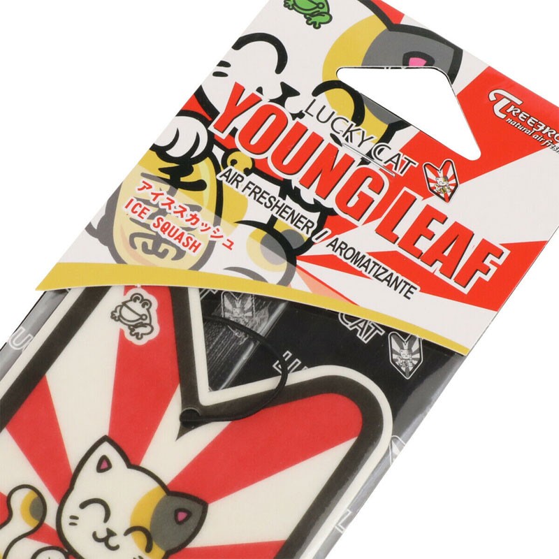 1x Tree Frog Young Leaf Paper Lucky Cat (Neko)/Ice Squash Scent Air Freshener-Miscellaneous-BuildFastCar