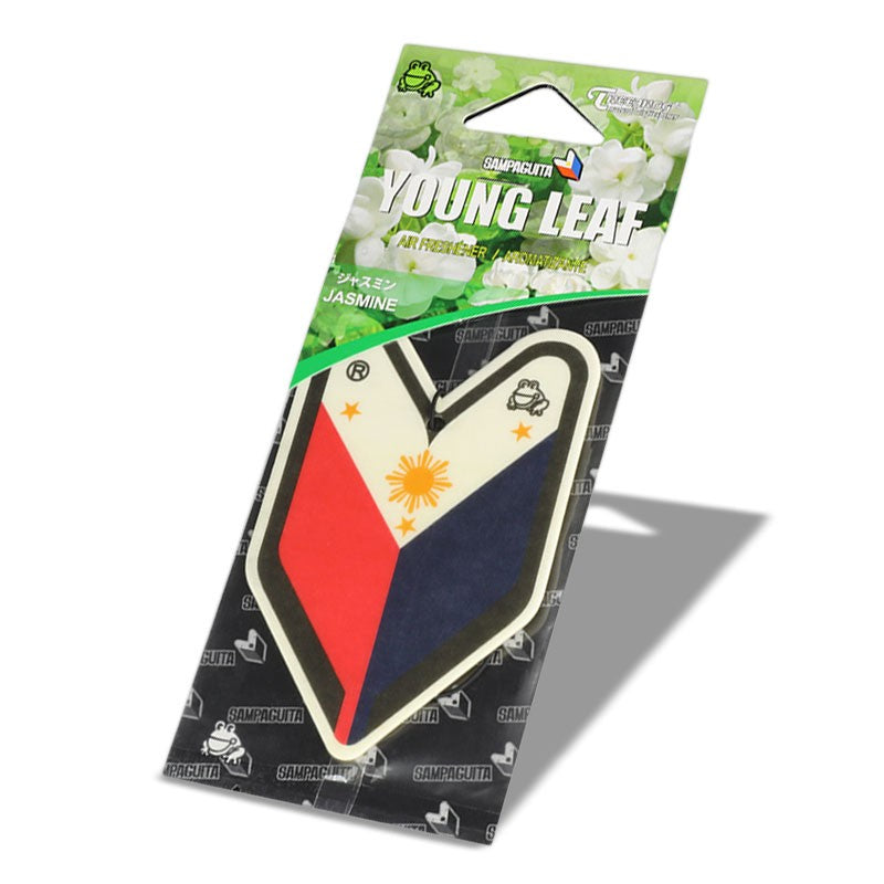 1x Tree Frog Young Leaf Paper/Sampaguita Jasmine Scent Air Freshener Auto Car-Miscellaneous-BuildFastCar