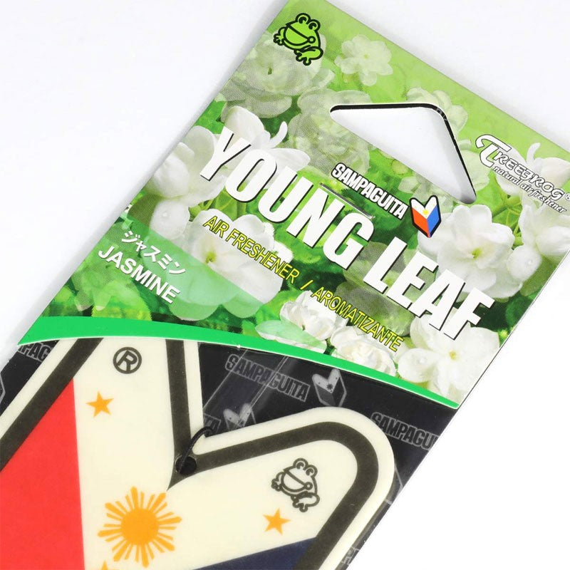 3x Tree Frog Young Leaf Paper/Sampaguita Jasmine Scent Air Freshener Auto Car-Miscellaneous-BuildFastCar