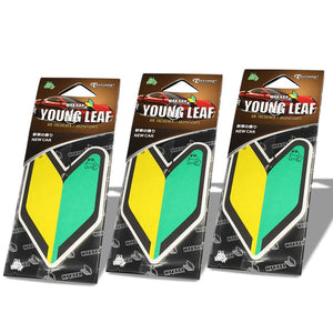 3x Tree Frog Young Leaf Paper JDM New Driver/New Car Squash Scent Air Freshener-Miscellaneous-BuildFastCar