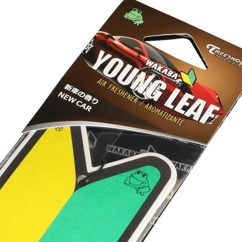 3x Tree Frog Young Leaf Paper JDM New Driver/New Car Squash Scent Air Freshener-Miscellaneous-BuildFastCar