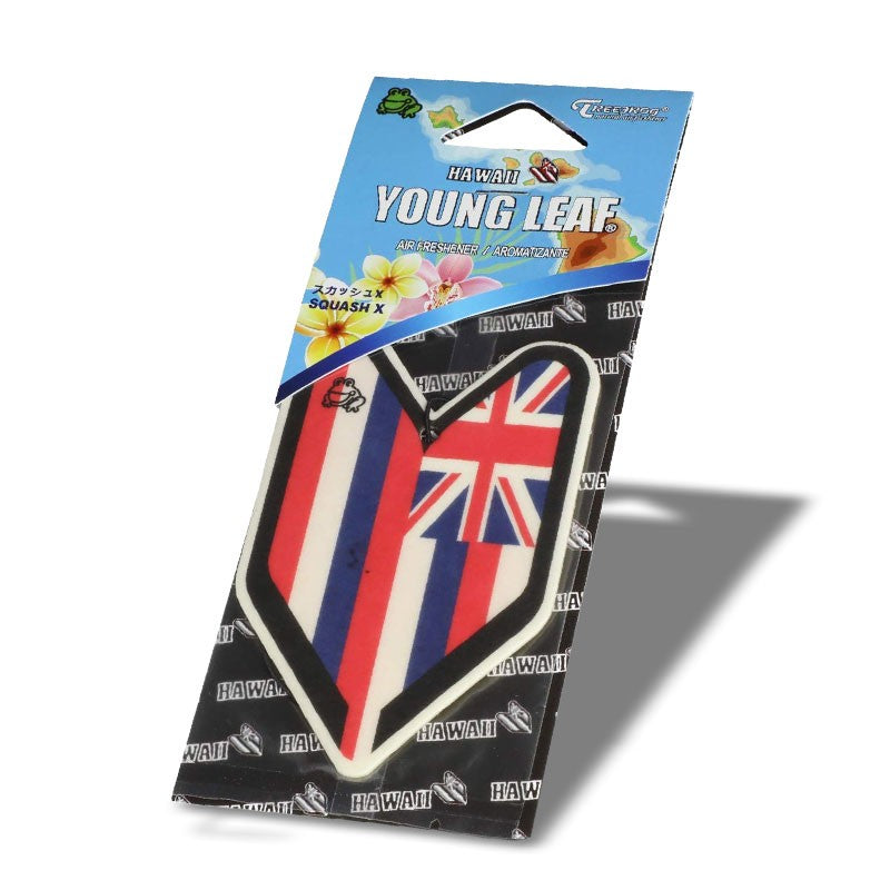 1x Tree Frog Young Leaf Paper Hawaii/Squash X Scent Air Freshener Restroom-Miscellaneous-BuildFastCar