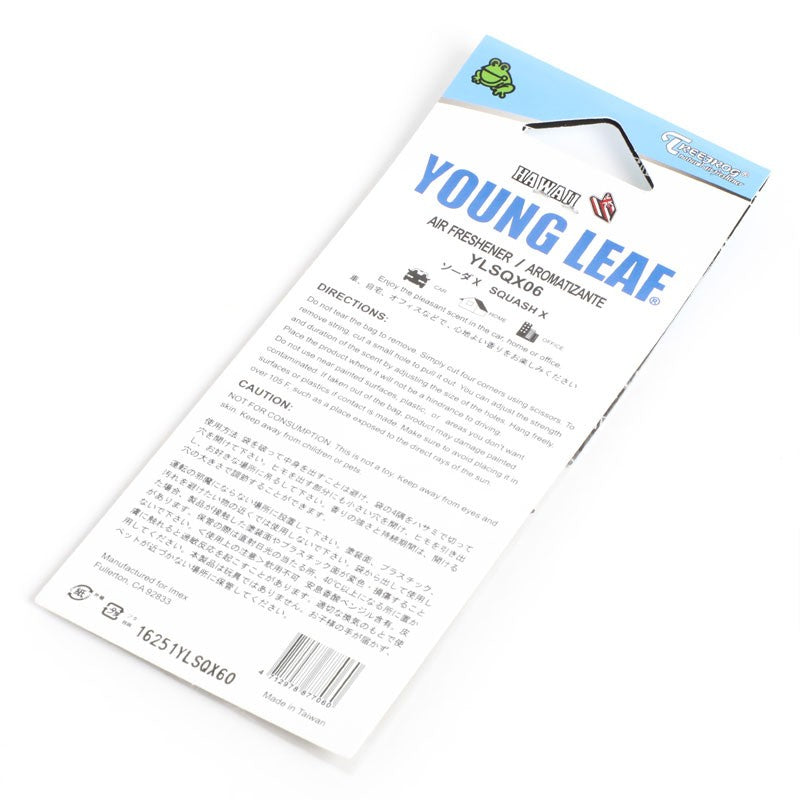 3x Tree Frog Young Leaf Paper Hawaii/Squash X Scent Air Freshener Bathroom-Miscellaneous-BuildFastCar