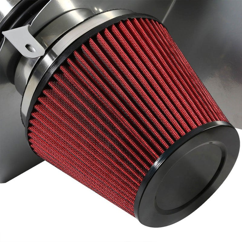 Cold Air Intake Kit Silver Pipe+Filter+Heat Shield For Chrysler 05-10 300 V8-Performance-BuildFastCar