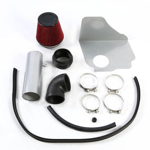 Cold Air Intake Kit Silver Pipe+Filter+Heat Shield For Chrysler 05-10 300 V8-Performance-BuildFastCar