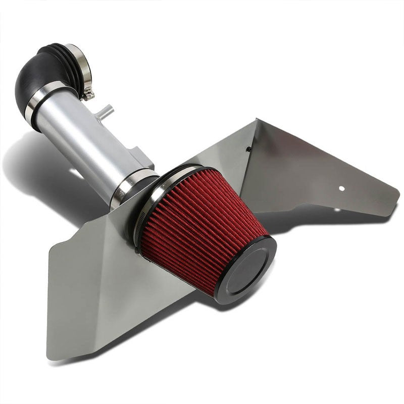 Cold Air Intake Kit Silver Pipe+Heat Shield For Chevrolet 10-11 Camaro V6 3.6L-Performance-BuildFastCar