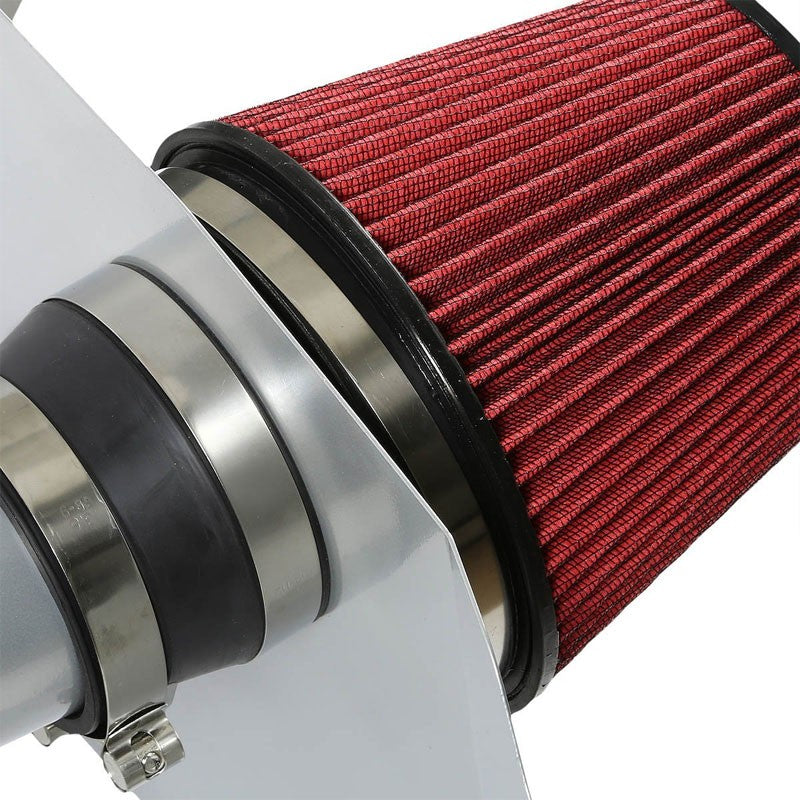 Cold Air Intake Kit Silver Pipe+Heat Shield For Chevrolet 10-11 Camaro V6 3.6L-Performance-BuildFastCar
