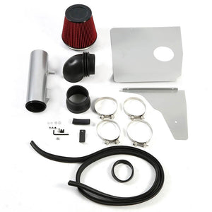 Cold Air Intake Kit Silver Pipe+Heat Shield For Chevrolet 10-11 Camaro V6 3.6L-Performance-BuildFastCar