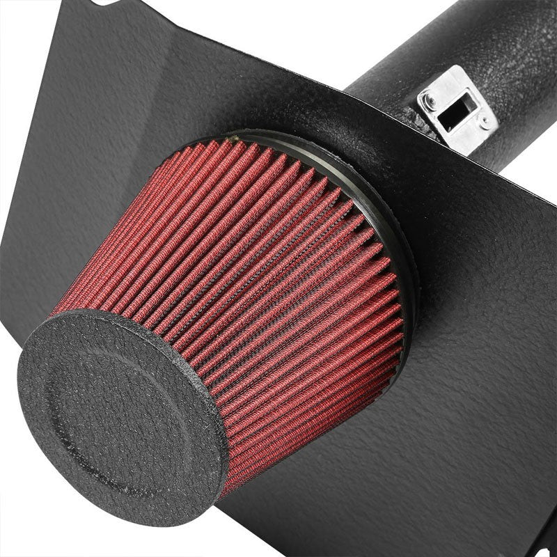 Cold Air Intake Kit Black Pipe+Filter+Heat Shield For Chevrolet 10-12 Camaro V8-Performance-BuildFastCar