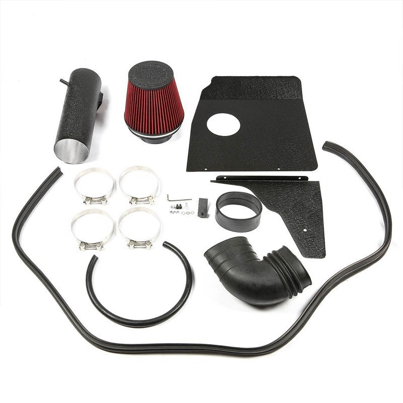 Cold Air Intake Kit Black Pipe+Filter+Heat Shield For Chevrolet 10-12 Camaro V8-Performance-BuildFastCar