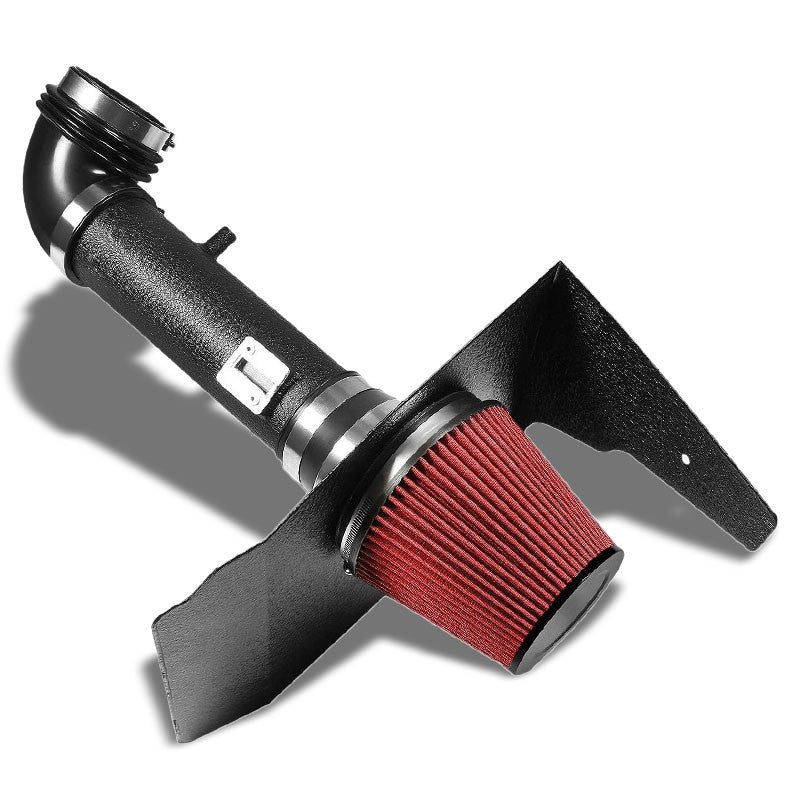 Cold Air Intake Kit Black Pipe+Heat Shield For Chevrolet 12-14 Camaro LT/LS V6-Air Intake Systems-BuildFastCar