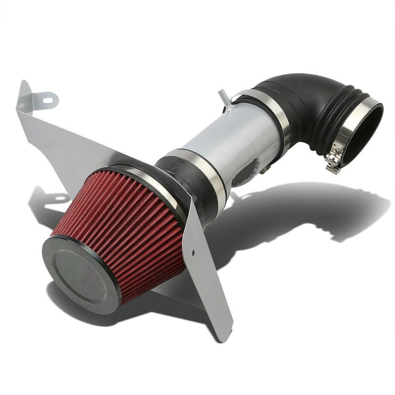 Cold Air Intake Kit Silver Pipe+Filter+Heat Shield For Cadillac 06-07 CTS V V8-Performance-BuildFastCar