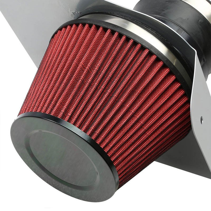 Cold Air Intake Kit Silver Pipe+Filter+Heat Shield For Cadillac 06-07 CTS V V8-Performance-BuildFastCar