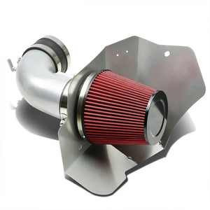 Cold Air Intake Kit Silver Pipe+Filter+Heat Shield For Cadillac 09-10 CTS V V8-Performance-BuildFastCar