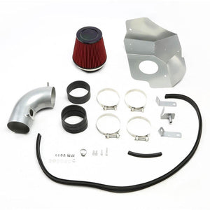 Cold Air Intake Kit Silver Pipe+Filter+Heat Shield For Cadillac 09-10 CTS V V8-Performance-BuildFastCar