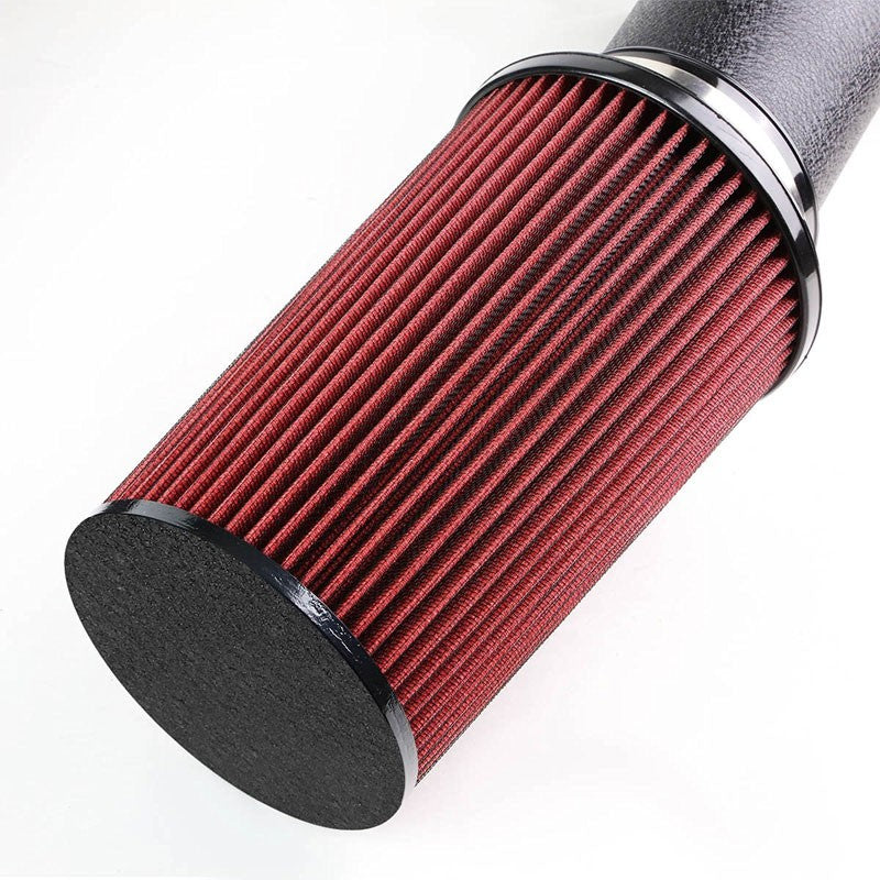Cold Air Intake Black Pipe/Red Fitler+Heat Shield For 97-99 Dakota/Durango V8-Performance-BuildFastCar