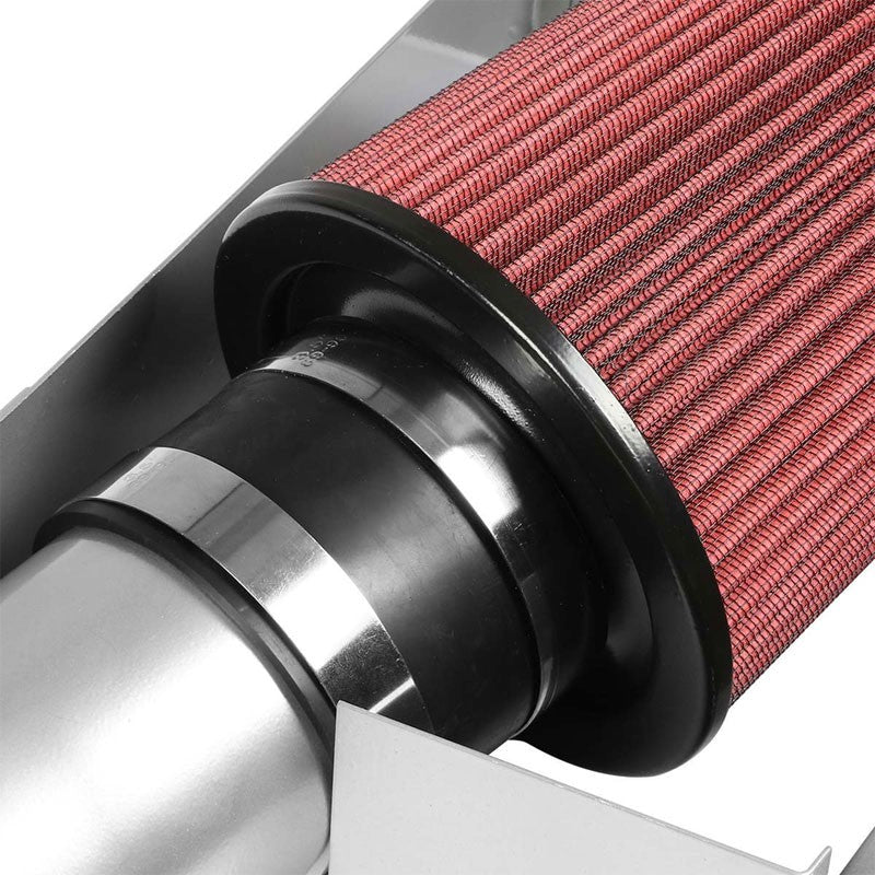 Cold Air Intake Kit Silver+Heat Shield For 05-10 Charger/Challenger 5.7L-6.1L V8-Performance-BuildFastCar