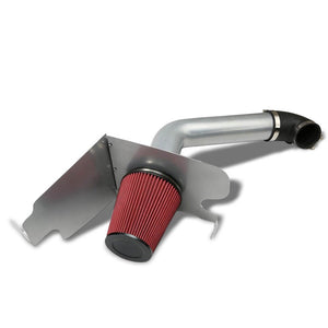 Cold Air Intake Kit Silver Pipe+Filter+Heat Shield For Ford 04-08 F-150 V8 5.4L-Performance-BuildFastCar
