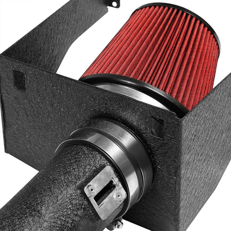Cold Air Intake Kit Black Pipe+Filter+Heat Shield For Ford 09 -10 F-150 V8 5.4L-Performance-BuildFastCar