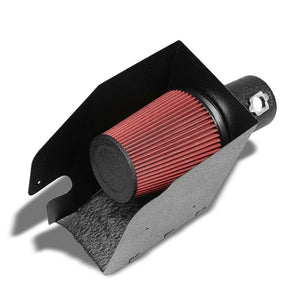 Black Air Intake Kit+Heat Shield For Ford 08-10 F250/F350/F450 6.4L V8 Diesel-Performance-BuildFastCar