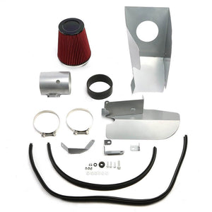 Silver Cold Air Intake+Heat Shield For Ford 08-10 F250/F350/F450 6.4L V8 Diesel-Performance-BuildFastCar