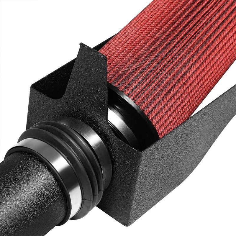 Cold Air Intake Kit Black Pipe+Heat Shield For Ford 99-03 F250 Super Duty V8-Performance-BuildFastCar