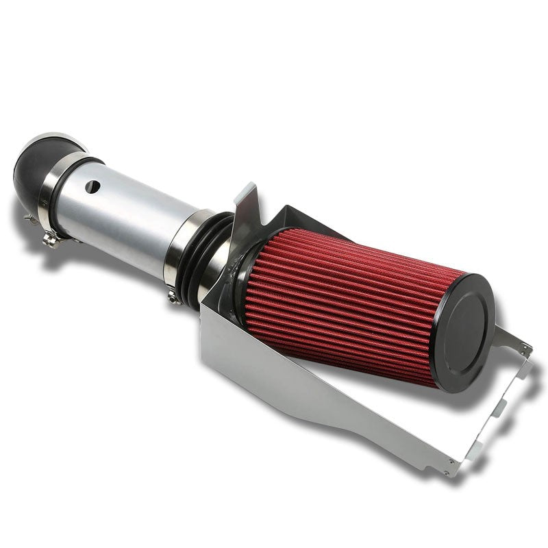 Cold Air Intake Kit Silver Pipe+Heat Shield For Ford 99-03 F250 Super Duty V8-Performance-BuildFastCar