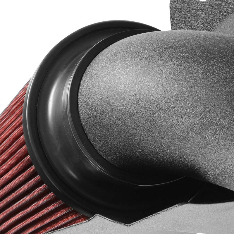 Cold Air Intake Kit Black+Heat Shield For 99-04 F-Series Super Duty 6.8L V10-Performance-BuildFastCar