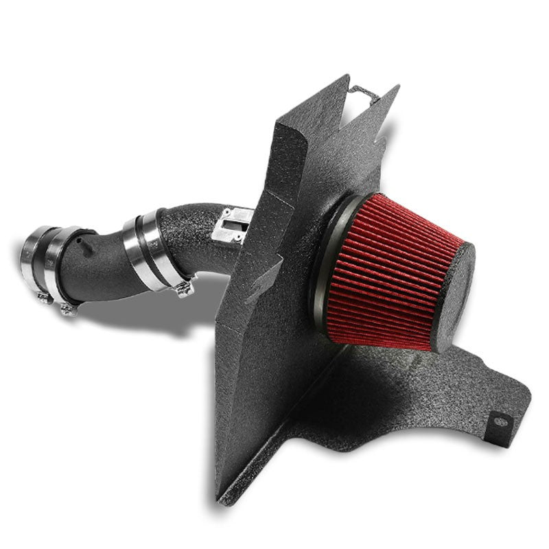 Cold Air Intake Kit Black Pipe+Filter+Heat Shield For Ford 11-14 Mustang Base V6-Performance-BuildFastCar