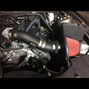 Cold Air Intake Kit Black Pipe+Filter+Heat Shield For Ford 11-14 Mustang Base V6-Performance-BuildFastCar