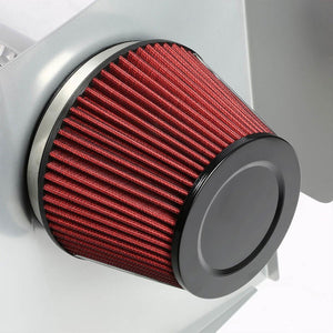 Cold Air Intake Kit Silver Pipe+Filter+Heat Shield For Ford 11-14 Mustang Base V-Performance-BuildFastCar