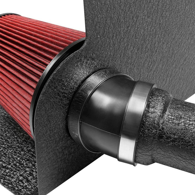 Cold Air Intake Kit Black Pipe+Filter+Heat Shield For Ford 11-14 Mustang GT V8-Performance-BuildFastCar