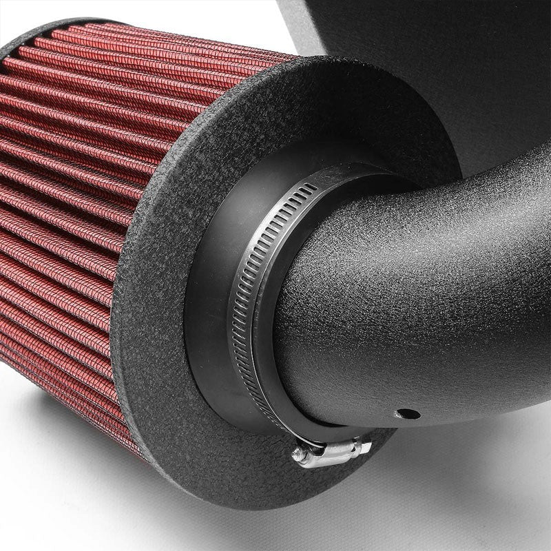 Cold Air Intake Kit Black+Heat Shield For 99-03 Frontier D22/Xterra WD22 3.3L V6-Performance-BuildFastCar