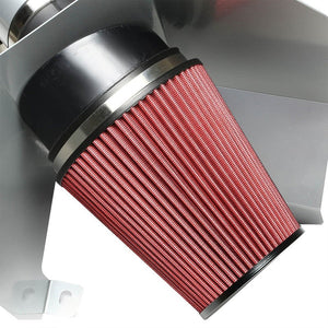 Cold Air Intake Kit Silver Pipe+Heat Shield For Dodge 03-07 Ram 25/3500 L6 Diese-Performance-BuildFastCar