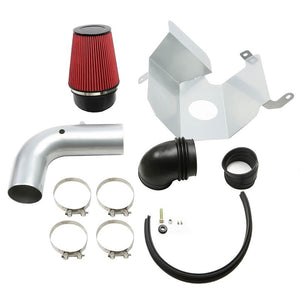 Cold Air Intake Kit Silver Pipe+Heat Shield For Dodge 03-07 Ram 25/3500 L6 Diese-Performance-BuildFastCar