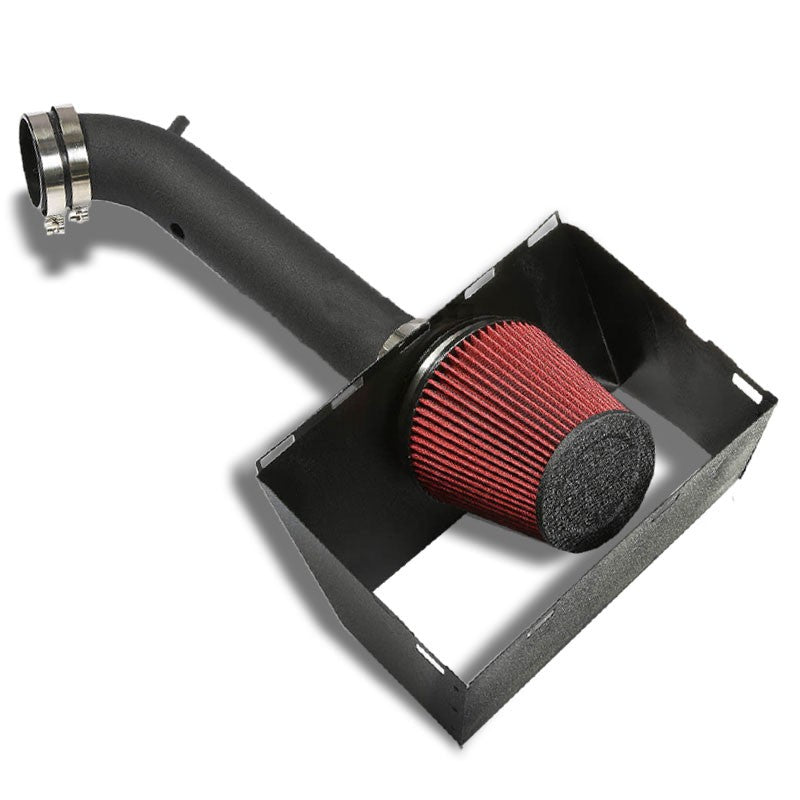 Cold Air Intake Kit Black Pipe+Filter+Heat Shield For Dodge 02-08 Ram 15/2500 V8-Performance-BuildFastCar