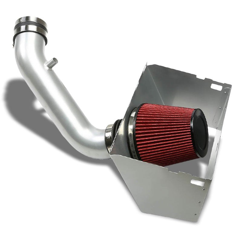 Cold Air Intake Kit Silver Pipe+Filter+Heat Shield For Dodge 02-08 Ram 15/2500 V-Performance-BuildFastCar