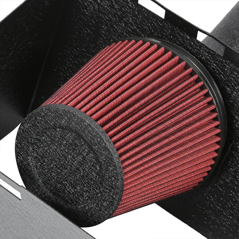 Cold Air Intake Kit Black Pipe+Heat Shield For Dodge 09-14 Ram 1500/2500/3500 V8-Performance-BuildFastCar