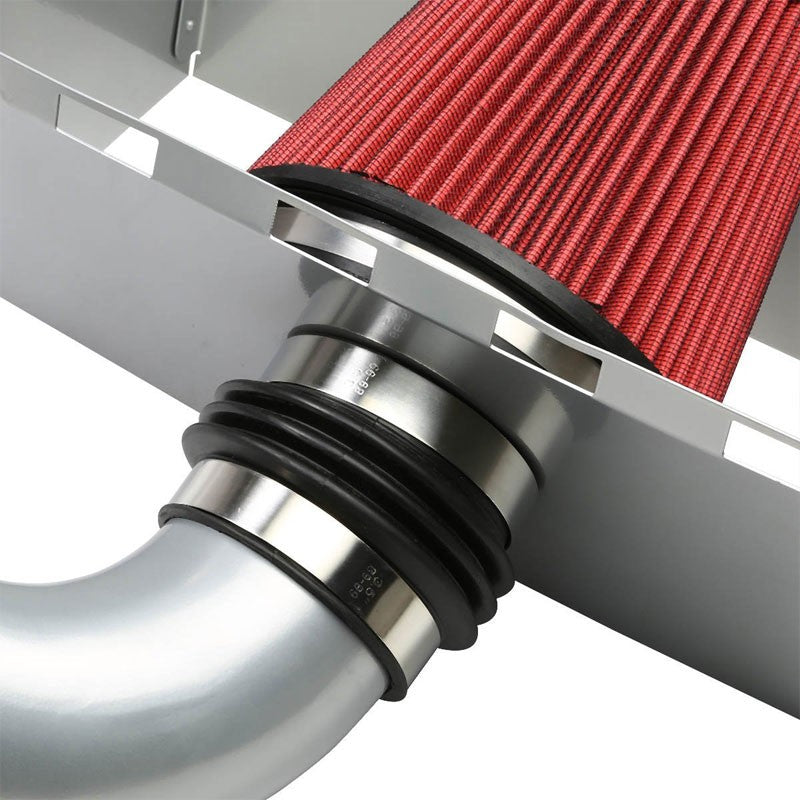 Cold Air Intake Kit Silver Pipe+Heat Shield For Dodge 09-14 Ram 1500/2500/3500 V-Performance-BuildFastCar