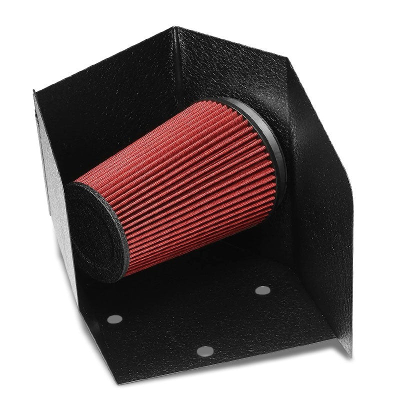 Cold Air Intake Kit Air Filter+Black Heat Shield For Dodge 94-02 Ram 2500 L6-Performance-BuildFastCar