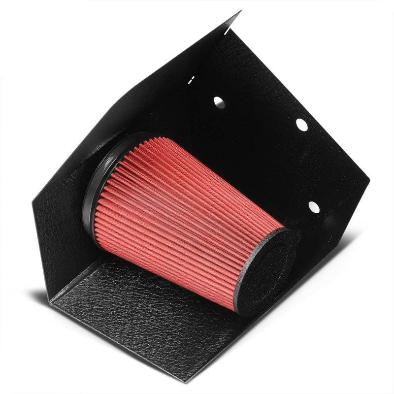 Cold Air Intake Kit Air Filter+Black Heat Shield For Dodge 94-02 Ram 2500 L6-Performance-BuildFastCar